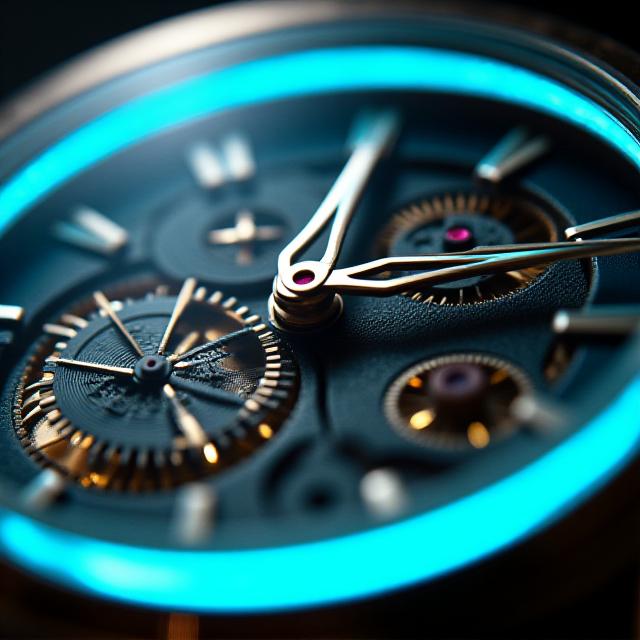 Orologio di lusso macro dettaglio quadrante